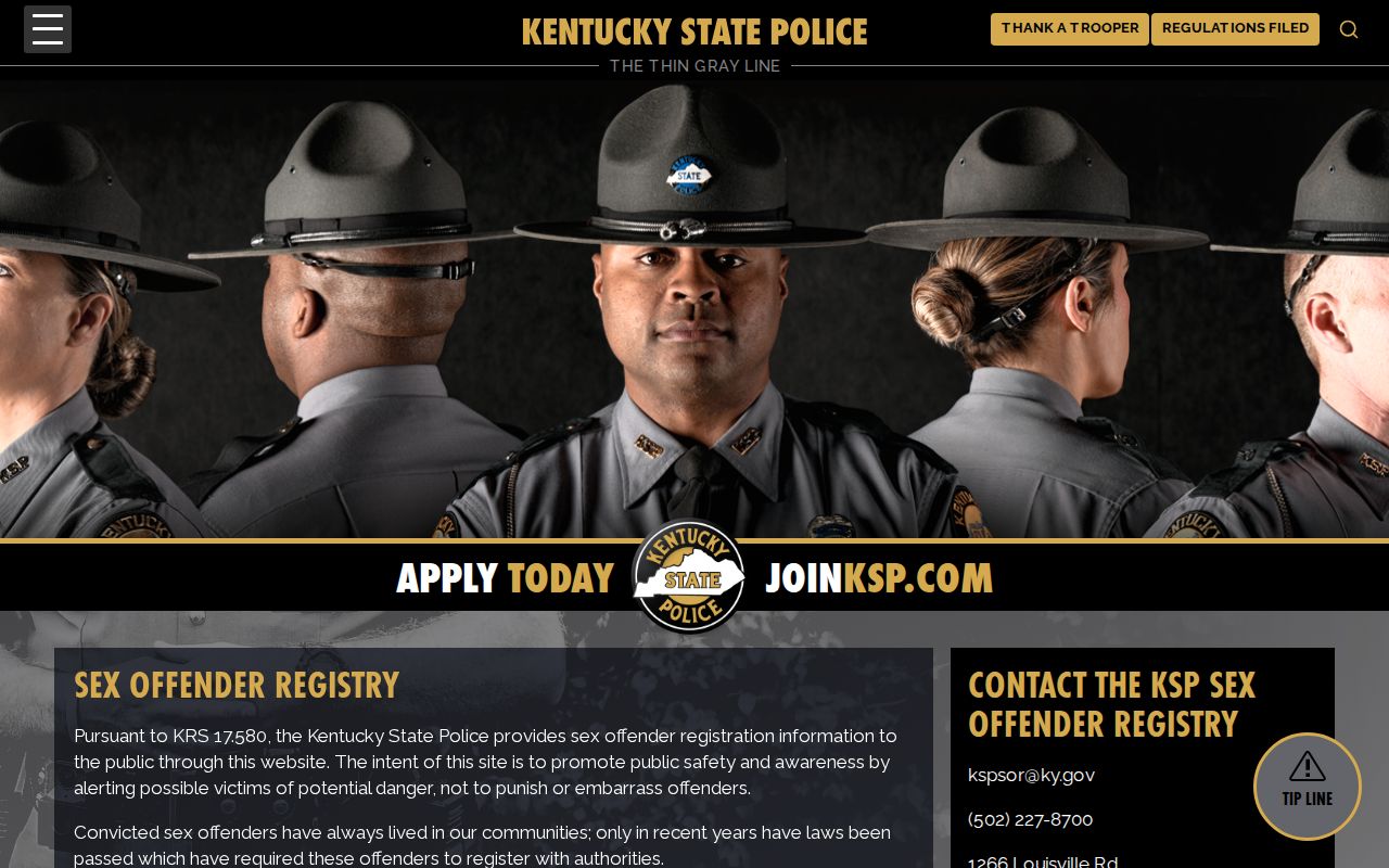 Kentucky registry information related to Bracken County post-release records